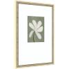 image:imageKate and Laurel Framed Wall Art Print White Floral by Gabrielly Guedes 18 x 26 Castellan Distressed White Frame Modern Contemporary Flower Art for Wall Decor