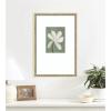 image:imageKate and Laurel Framed Wall Art Print White Floral by Gabrielly Guedes 18 x 26 Castellan Distressed White Frame Modern Contemporary Flower Art for Wall Decor