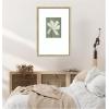 image:imageKate and Laurel Framed Wall Art Print White Floral by Gabrielly Guedes 18 x 26 Castellan Distressed White Frame Modern Contemporary Flower Art for Wall Decor
