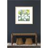 image:imageKate and Laurel Framed Wall Art Print White Phantom Hydrangea in Greens by Patricia Shaw 26 x 26 Woodgrain Stripe Blonde Frame Global Flowers Nature Art for Wall Decor