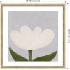 image:imageKate and Laurel Framed Wall Art Print White Tulip by Gabrielly Guedes 26 x 26 Castellan Distressed White Frame Modern Contemporary Flower Art for Wall Decor