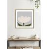 image:imageKate and Laurel Framed Wall Art Print White Tulip by Gabrielly Guedes 26 x 26 Castellan Distressed White Frame Modern Contemporary Flower Art for Wall Decor