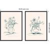 image:imageKate and Laurel Garden Floral and Summer Stems Set of 2 18x24 Framed Canvas Wall Art Set by Kate Aurelia Sylvie Beaded Black Modern Flowers Still Life Art for Wall Decor Living Room Bedroom