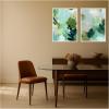 image:imageKate and Laurel Green Composition I amp II 2 Piece Framed Canvas Wall Art Set by Amy Lighthall Sylvie Beaded White Modern Contemporary Abstract Art for Wall Decor