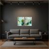 image:imageKate and Laurel Green Composition I amp II 2 Piece Framed Canvas Wall Art Set by Amy Lighthall Sylvie Beaded White Modern Contemporary Abstract Art for Wall Decor