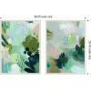 image:imageKate and Laurel Green Composition I amp II 2 Piece Framed Canvas Wall Art Set by Amy Lighthall Sylvie Beaded White Modern Contemporary Abstract Art for Wall Decor