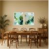 image:imageKate and Laurel Green Composition I amp II 2 Piece Framed Canvas Wall Art Set by Amy Lighthall Sylvie Beaded White Modern Contemporary Abstract Art for Wall Decor