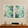 image:imageKate and Laurel Greenery I amp II 2 Piece Framed Canvas Wall Art Set by Amy Lighthall Sylvie White Modern Contemporary Abstract Art for Wall Decor