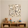 image:imageKate and Laurel Half Moon Bay Panel 2 Piece Framed Canvas Wall Art Set by Felicia Dadak Sylvie Natural Modern Contemporary Abstract Art for Wall Decor