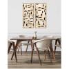 image:imageKate and Laurel Half Moon Bay Panel 2 Piece Framed Canvas Wall Art Set by Felicia Dadak Sylvie Natural Modern Contemporary Abstract Art for Wall Decor
