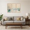 image:imageKate and Laurel Honfleur le Petit Port Henri Manguin 3 Piece Framed Canvas Wall Art Set by Nostalgia Prints Sylvie Natural Coastal Beach Art for Wall Decor