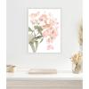image:imageKate and Laurel Hydrangea Framed Canvas Wall Art by Alicia Abla 18 x 24 Sylvie Beaded White Modern Contemporary Flowers Nature Art for Wall Decor Living Room Bedroom