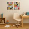 image:imageKate and Laurel King of Clubs amp Queen With Flower 2 Piece Framed Canvas Wall Art Set by Felicia Dadak Sylvie Natural Modern Contemporary Abstract Art for Wall Decor