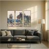 image:imageKate and Laurel Landscape Sketch J Frank Currier 3 Piece Framed Canvas Wall Art Set by The Smithsonian American Art Museum Sylvie Walnut Modern Contemporary Abstract Art for Wall Decor