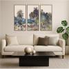 image:imageKate and Laurel Landscape Sketch J Frank Currier 3 Piece Framed Canvas Wall Art Set by The Smithsonian American Art Museum Sylvie Walnut Modern Contemporary Abstract Art for Wall Decor