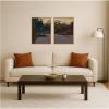 image:imageKate and Laurel Landscape Sketch Jan Stanislawski 2 Piece Framed Canvas Wall Art Set by Nostalgia Prints Sylvie Natural Modern Contemporary Abstract Art for Wall Decor