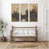 image:imageKate and Laurel Landscape by the River Barycz Adolf Dressier 3 Piece Framed Canvas Wall Art Set by Nostalgia Prints Sylvie Beaded Rustic Natural Traditional Landscape Art for Wall Decor