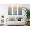 image:imageKate and Laurel Layers of Water 3 Piece Framed Canvas Wall Art Set by Emiko and Mark Franzen F2 Images Sylvie White Coastal Beach Art for Wall Decor
