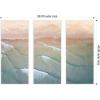 image:imageKate and Laurel Layers of Water 3 Piece Framed Canvas Wall Art Set by Emiko and Mark Franzen F2 Images Sylvie White Coastal Beach Art for Wall Decor