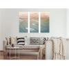image:imageKate and Laurel Layers of Water 3 Piece Framed Canvas Wall Art Set by Emiko and Mark Franzen F2 Images Sylvie White Coastal Beach Art for Wall Decor