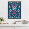image:imageKate and Laurel Love Birds Framed Canvas Wall Art by Rachel Lee 23 x 30 Sylvie Bright Gold Whimsical Abstract Animals Flowers Art for Wall Decor Living Room Bedroom