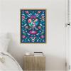 image:imageKate and Laurel Love Birds Framed Canvas Wall Art by Rachel Lee 23 x 30 Sylvie Bright Gold Whimsical Abstract Animals Flowers Art for Wall Decor Living Room Bedroom