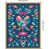 image:imageKate and Laurel Love Birds Framed Canvas Wall Art by Rachel Lee 23 x 30 Sylvie Bright Gold Whimsical Abstract Animals Flowers Art for Wall Decor Living Room Bedroom