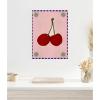 image:imageKate and Laurel Lush Duo 1 Cherry Framed Canvas Wall Art by Shatha Al Dafai 18 x 24 Sylvie White Modern Abstract Art for Wall Decor Living Room Bedroom