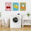 image:imageKate and Laurel Lush Duo 1 Cherry Lemon and Orange Set of 3 18x24 Framed Canvas Wall Art Set by Shatha Al Dafai Sylvie White Whimsical Abstract Cuisine Still Life Still Life Abstract Art