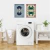 image:imageKate and Laurel Lush Duo Seashells and Crabs Set of 2 18x24 Framed Canvas Wall Art Set by Shatha Al Dafai Sylvie White Coastal Beach Abstract Animals Beach Art for Wall Decor Living Room