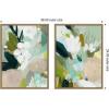 image:imageKate and Laurel Lush Garden I 2 Piece Framed Canvas Wall Art Set by Amy Lighthall Sylvie Dark Gold Modern Contemporary Abstract Art for Wall Decor