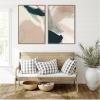 image:imageKate and Laurel Marks No 1 amp No 2 2 Piece Framed Canvas Wall Art Set by Amy Lighthall Sylvie Dark Gold Modern Contemporary Abstract Art for Wall Decor