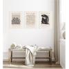 image:imageKate and Laurel Matisse Inspired Florals amp Woman Silhouette 3 Piece Framed Canvas Wall Art Set by Gabrielly Guedes Sylvie Dark Gold Modern Contemporary Abstract Art for Wall DecorSylvie White