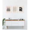 image:imageKate and Laurel Matisse Inspired Florals amp Woman Silhouette 3 Piece Framed Canvas Wall Art Set by Gabrielly Guedes Sylvie Dark Gold Modern Contemporary Abstract Art for Wall DecorSylvie White