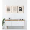 image:imageKate and Laurel Matisse Inspired Florals amp Woman Silhouette 3 Piece Framed Canvas Wall Art Set by Gabrielly Guedes Sylvie Dark Gold Modern Contemporary Abstract Art for Wall DecorSylvie Dark Gold