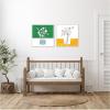 image:imageKate and Laurel Minimalist Floral Vase Green and Yellow  set of 2 22x22 Framed Canvas Wall Art Set by Teju Reval Sylvie Beaded White Black amp White Still Life Flowers Flowers Still Life Art