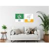 image:imageKate and Laurel Minimalist Floral Vase Green and Yellow  set of 2 22x22 Framed Canvas Wall Art Set by Teju Reval Sylvie Beaded White Black amp White Still Life Flowers Flowers Still Life Art