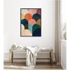 image:imageKate and Laurel Minimalist Geometric Abstract Jewel Tone Framed Canvas Wall Art by The Creative Bunch Studio 18 x 24 Sylvie Walnut Modern Abstract Art for Wall Decor Living Room BedroomBlack