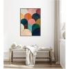 image:imageKate and Laurel Minimalist Geometric Abstract Jewel Tone Framed Canvas Wall Art by The Creative Bunch Studio 18 x 24 Sylvie Walnut Modern Abstract Art for Wall Decor Living Room BedroomBrown