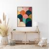 image:imageKate and Laurel Minimalist Geometric Abstract Jewel Tone Framed Canvas Wall Art by The Creative Bunch Studio 18 x 24 Sylvie Walnut Modern Abstract Art for Wall Decor Living Room BedroomBrown
