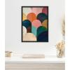 image:imageKate and Laurel Minimalist Geometric Abstract Jewel Tone Framed Canvas Wall Art by The Creative Bunch Studio 18 x 24 Sylvie Walnut Modern Abstract Art for Wall Decor Living Room BedroomBlack