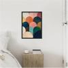image:imageKate and Laurel Minimalist Geometric Abstract Jewel Tone Framed Canvas Wall Art by The Creative Bunch Studio 18 x 24 Sylvie Walnut Modern Abstract Art for Wall Decor Living Room BedroomBlack