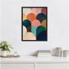 image:imageKate and Laurel Minimalist Geometric Abstract Jewel Tone Framed Canvas Wall Art by The Creative Bunch Studio 18 x 24 Sylvie Walnut Modern Abstract Art for Wall Decor Living Room BedroomBlack