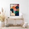 image:imageKate and Laurel Minimalist Geometric Abstract Jewel Tone Framed Canvas Wall Art by The Creative Bunch Studio 18 x 24 Sylvie Walnut Modern Abstract Art for Wall Decor Living Room BedroomBlack