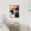 image:imageKate and Laurel Minimalist Geometric Abstract Jewel Tone Framed Canvas Wall Art by The Creative Bunch Studio 18 x 24 Sylvie Walnut Modern Abstract Art for Wall Decor Living Room BedroomBrown