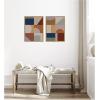 image:imageKate and Laurel Modern Bohemian Pattern 2 Piece Framed Canvas Wall Art Set by The Creative Bunch Studio Sylvie Natural Bohemian Boho Abstract Art for Wall Decor