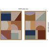 image:imageKate and Laurel Modern Bohemian Pattern 2 Piece Framed Canvas Wall Art Set by The Creative Bunch Studio Sylvie Natural Bohemian Boho Abstract Art for Wall Decor