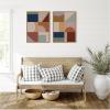 image:imageKate and Laurel Modern Bohemian Pattern 2 Piece Framed Canvas Wall Art Set by The Creative Bunch Studio Sylvie Natural Bohemian Boho Abstract Art for Wall Decor