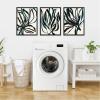image:imageKate and Laurel Modern Floral 1 2 and 3 Set of 3 18x24 Framed Canvas Wall Art Set by Alicia Bock Sylvie Black Modern Abstract Flowers Abstract Art for Wall Decor Living Room Bedroom