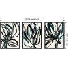 image:imageKate and Laurel Modern Floral 1 2 and 3 Set of 3 18x24 Framed Canvas Wall Art Set by Alicia Bock Sylvie Black Modern Abstract Flowers Abstract Art for Wall Decor Living Room Bedroom
